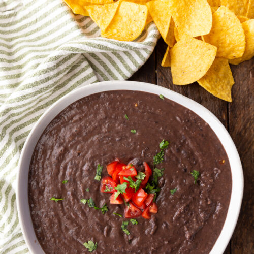 Easy to make amazing black beans, the best black beans ever.
