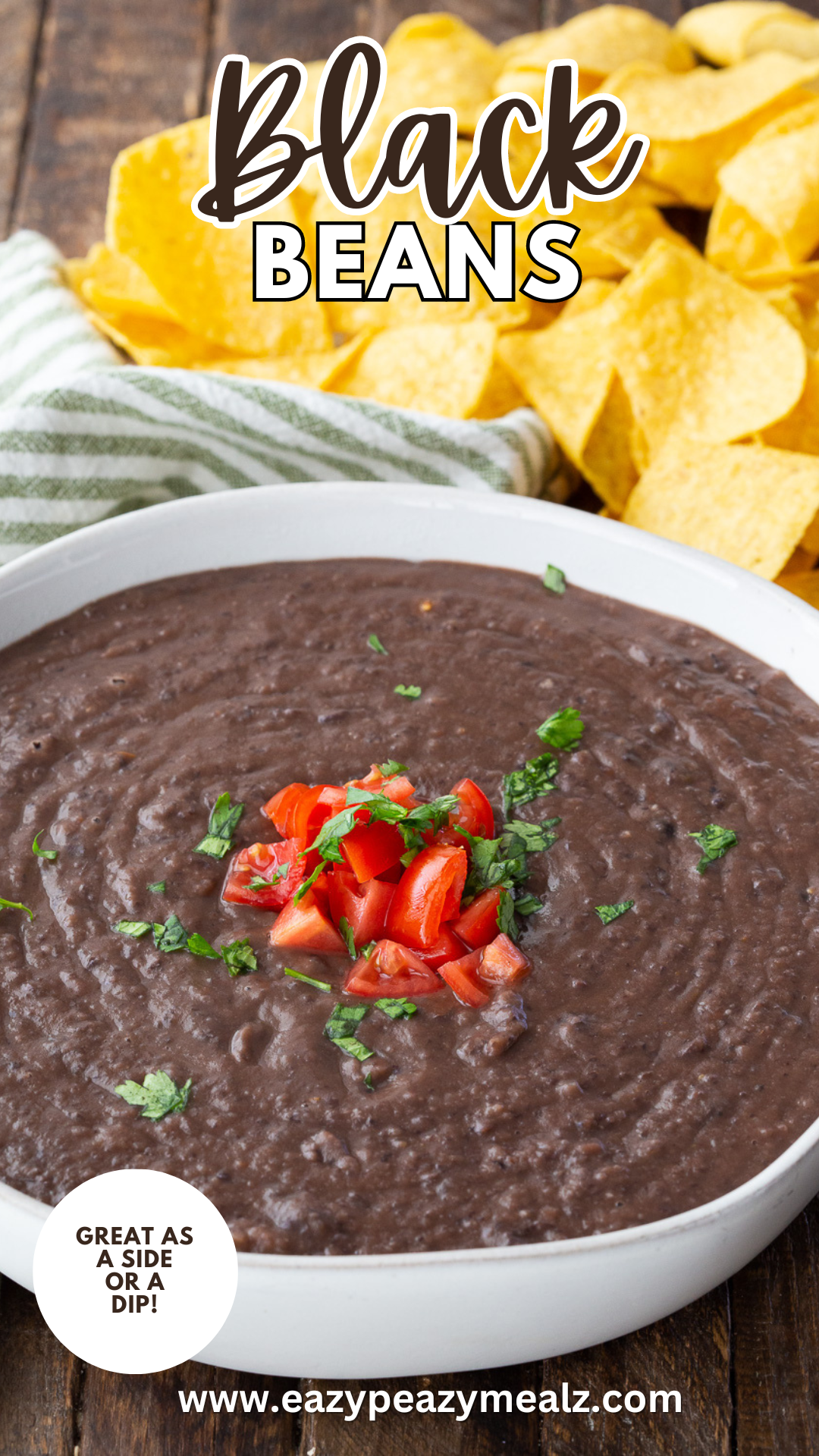 A recipe for the best ever black beans. A simple 6 ingredient recipe to make canned black beans taste better. 