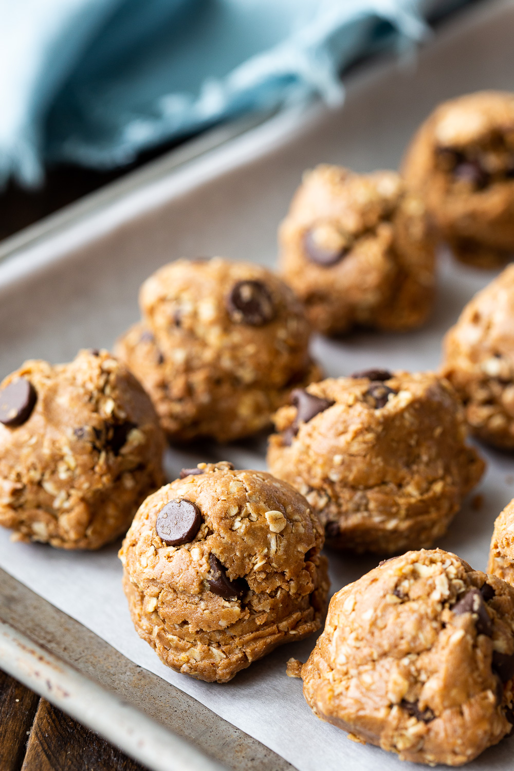 Chocolate peanut butter protein balls