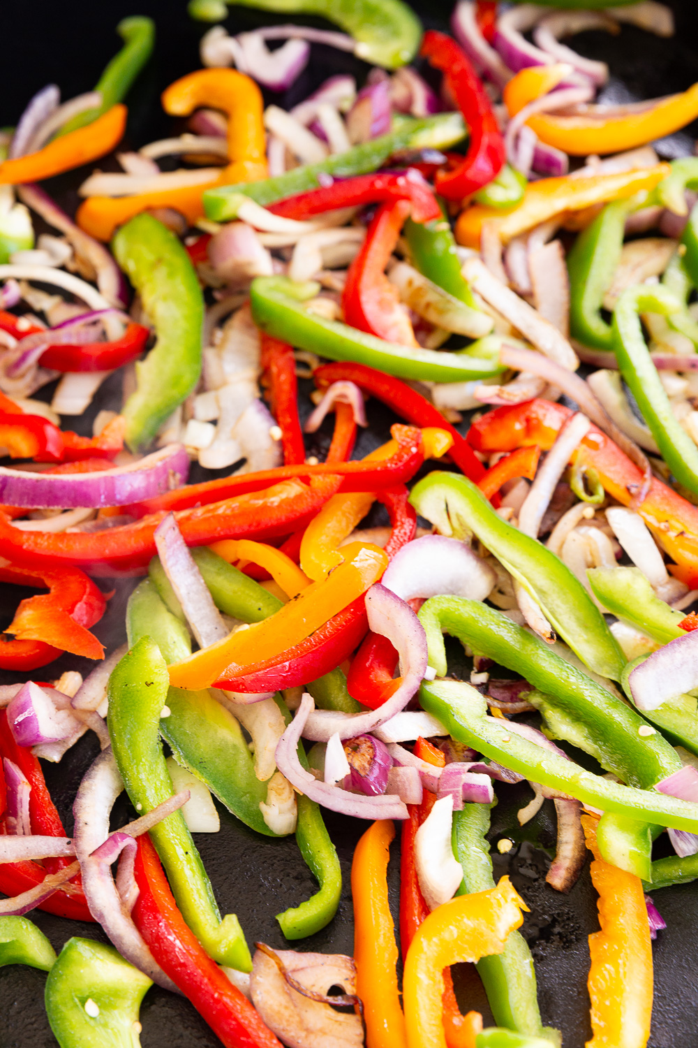 Chicken fajitas vegetables