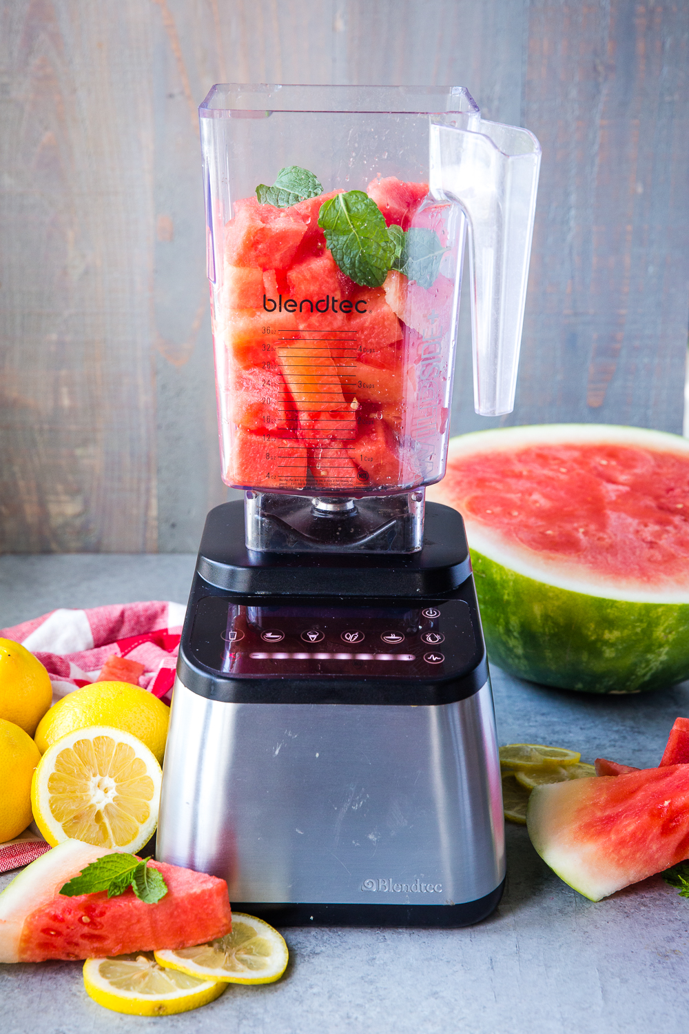 Making watermelon lemonade