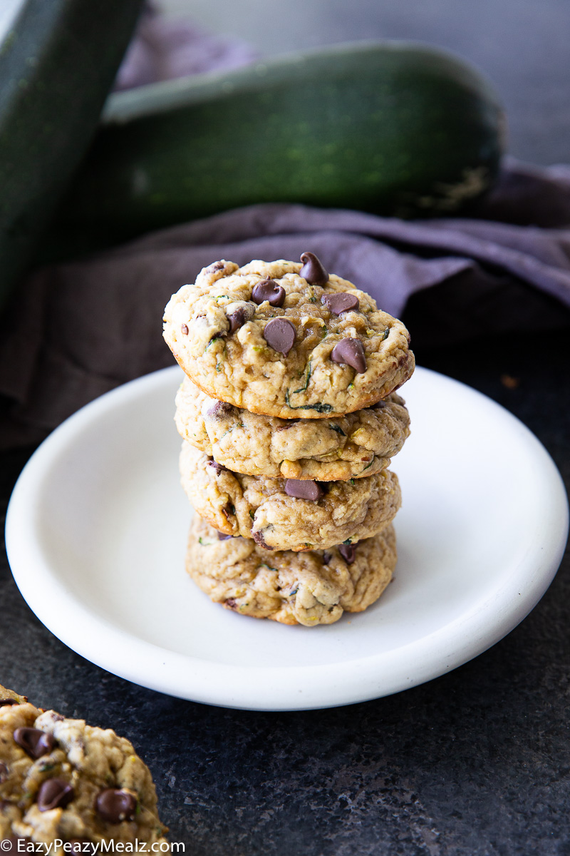 Fresh zucchini adds moisture and texture to these irresistible chocolate chip cookies, making them soft, rich, and utterly delicious.