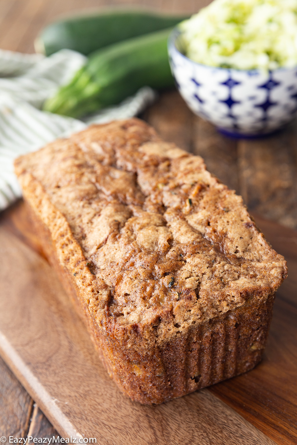 Easy to make zucchini bread with the perfect crumb, and delightful flavor. 