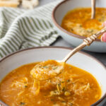 Italian Orzo Soup in a bowl