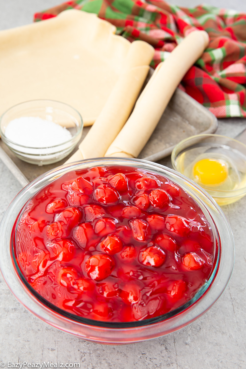 Montmorency tart cherry pie filling for a cherry slab pie
