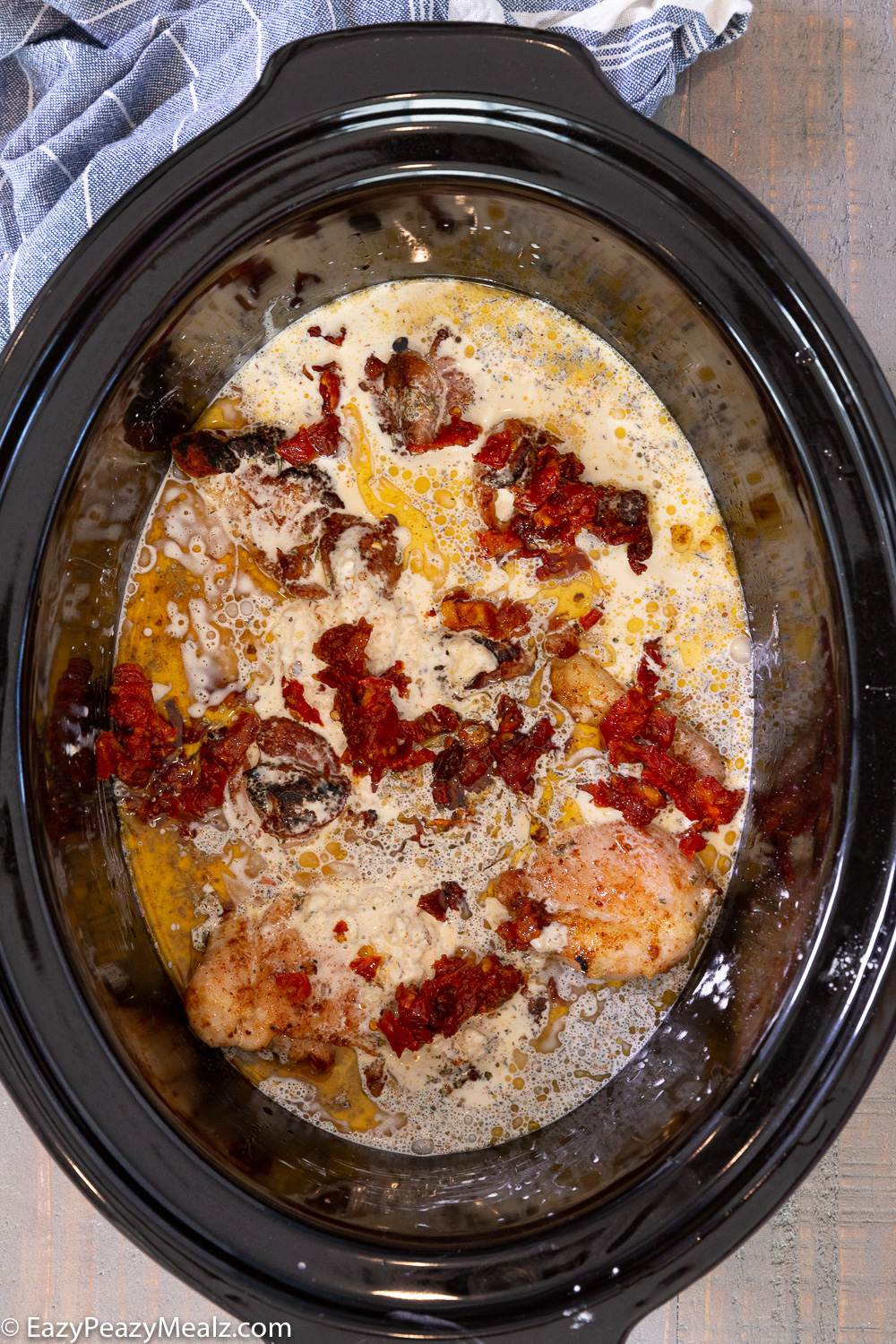 Making crock pot marry me chicken. 