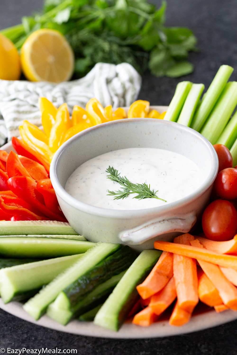 Easy to make, homemade ranch dressing, a deliciously creamy and tangy ranch dressing. 