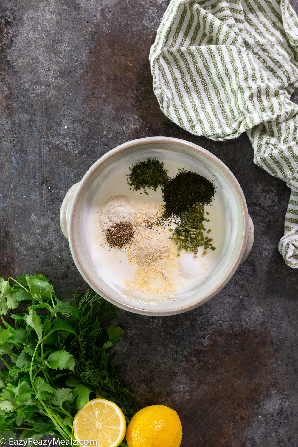 Making homemade ranch dressing, the easiest and best homemade ranch ever