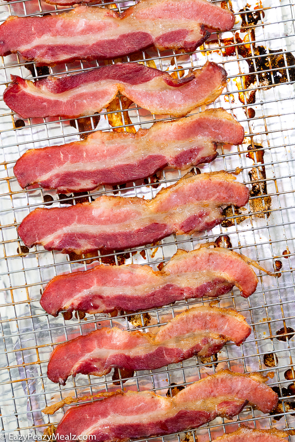 Baking bacon in the oven makes it so much better. 