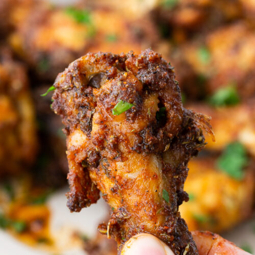 Crispy Baked Cajun Wings, chicken wings with a Cajun kick.