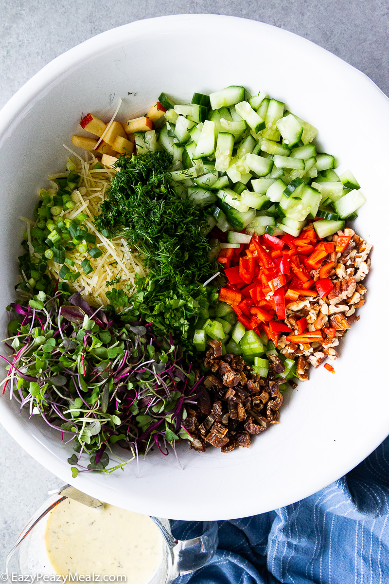 Everything you need to make a delicious crunchy, fresh chicken salad recipe