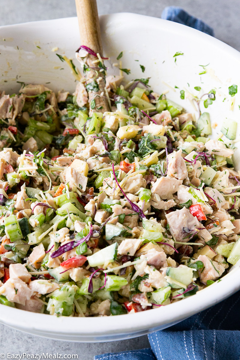 Easy to make Chicken Salad recipe, loaded with fresh ingredients and crunch. 