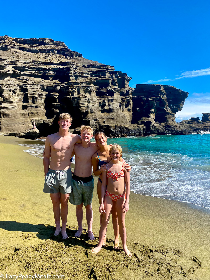 Green Sands Beach in Hawaii Big Island