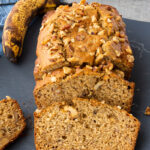 Sliced banana nut bread