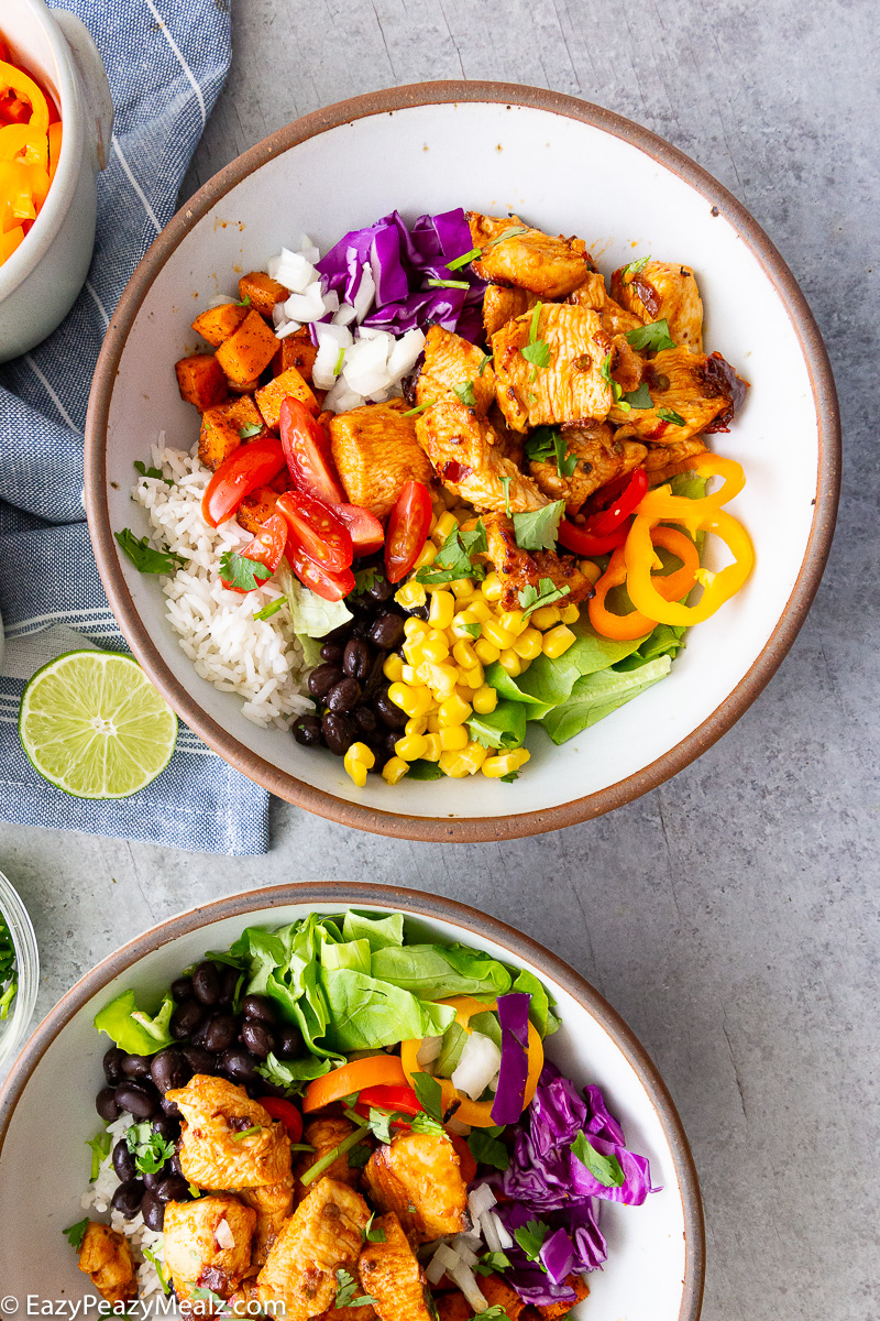 Chicken burrito bowls