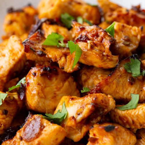Hot honey chipotle chicken bites