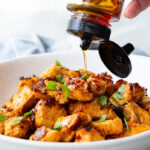 Hot honey chipotle chicken bites are so flavorful and easy to make