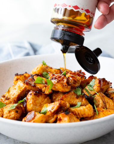 Hot honey chipotle chicken bites are so flavorful and easy to make