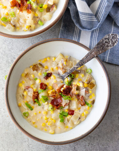 Creamy, comforting, and packed with sweet corn, this hearty corn chowder is the perfect cozy meal. Easy to make and full of flavor—great for weeknights or entertaining.