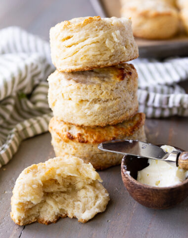 flaky southern style biscuits made with buttermilk