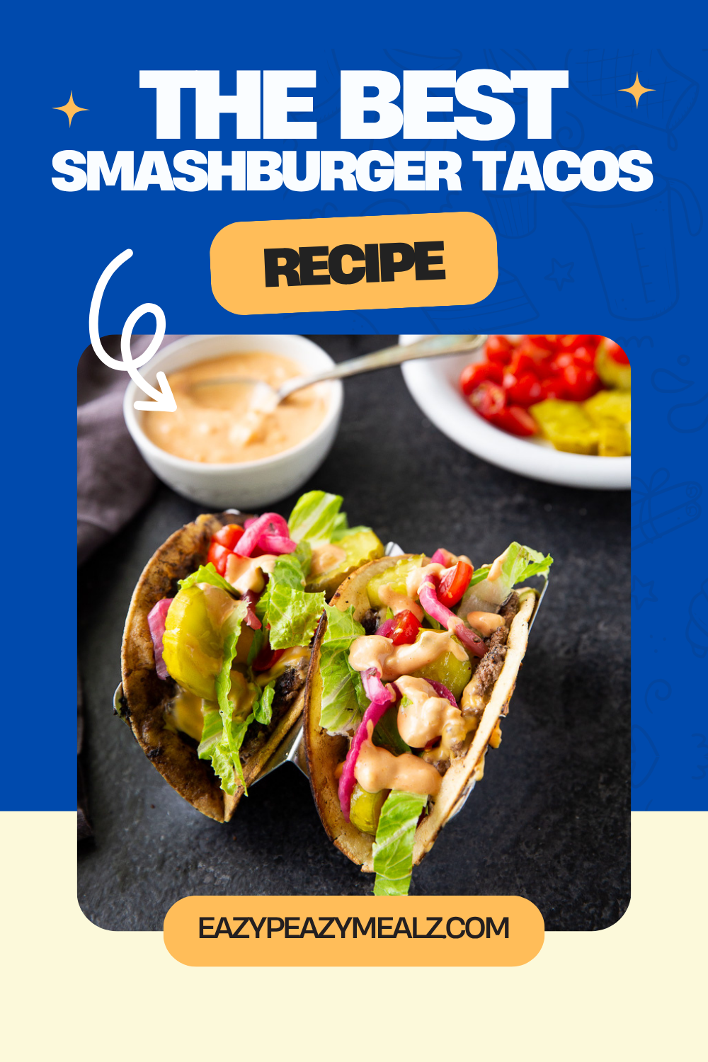 These Smashburger Tacos are the ultimate comfort food mashup! Juicy, crispy-edged smash burger patties cooked right onto soft tortillas, topped with melty cheese, fresh toppings, and a drizzle of burger sauce. Quick to make, totally customizable, and guaranteed to be a hit for dinner, game day, or your next party. Save this easy recipe and bring big flavor to your table!
#SmashburgerTacos #EasyDinnerRecipes #BurgerTacos #ComfortFood #TrendingRecipes
