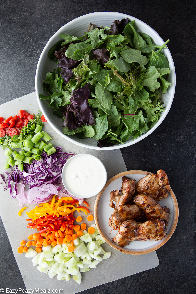 This BBQ Chicken Salad is packed with smoky grilled chicken, colorful veggies, and tangy ranch dressing—fresh, filling, and easy to make.