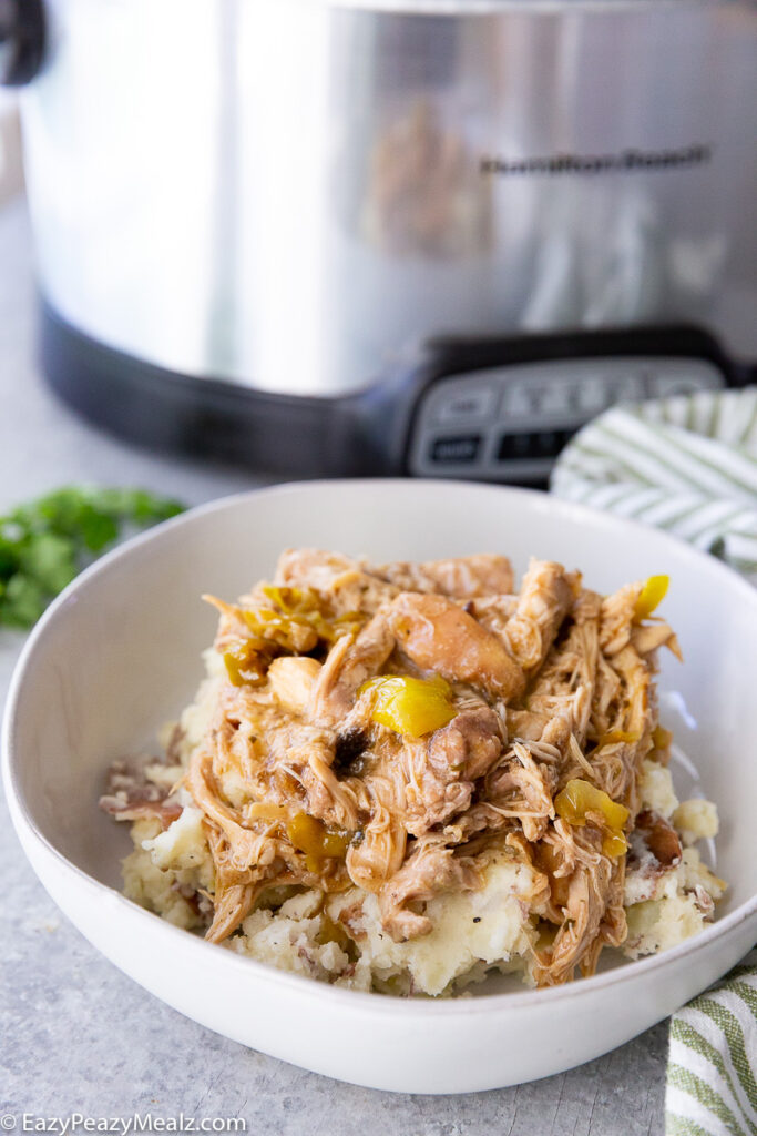 Slow Cooker Mississippi Chicken