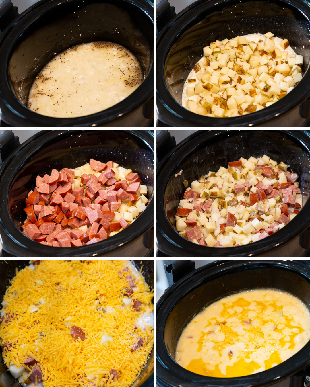 How to make cheesy sausage and potaotes