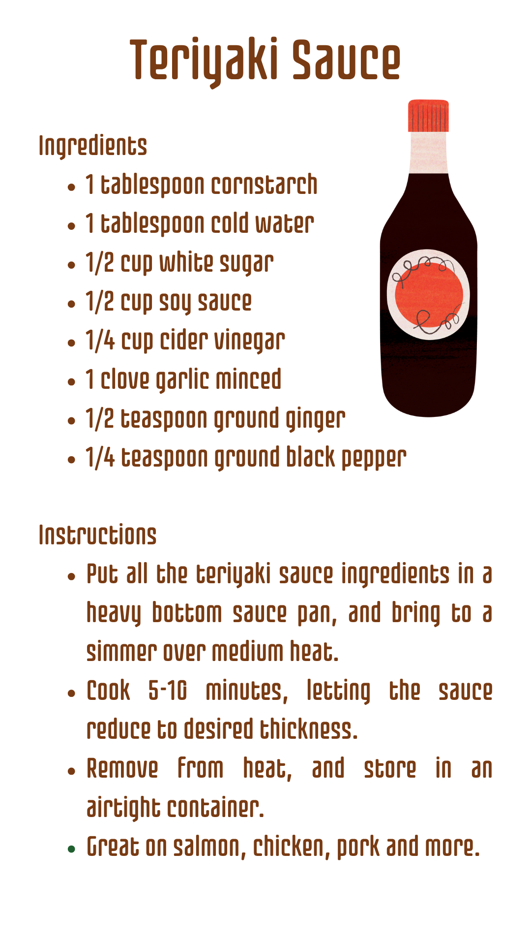 Homemade teriyaki sauce recipe
