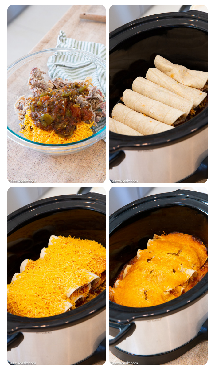 How to make slow cooker chicken enchiladas