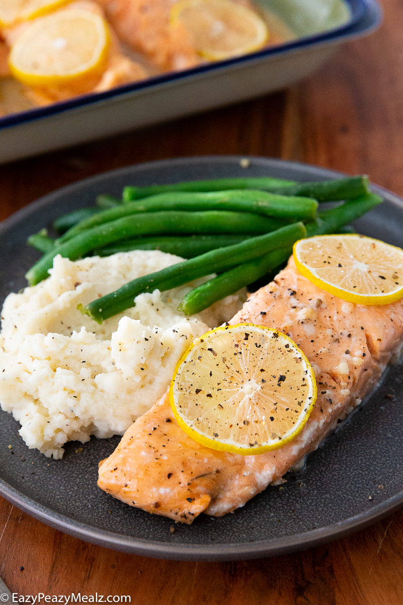 Baked lemon ginger salmon, is a light, refreshing salmon dish that is loaded with flavor.