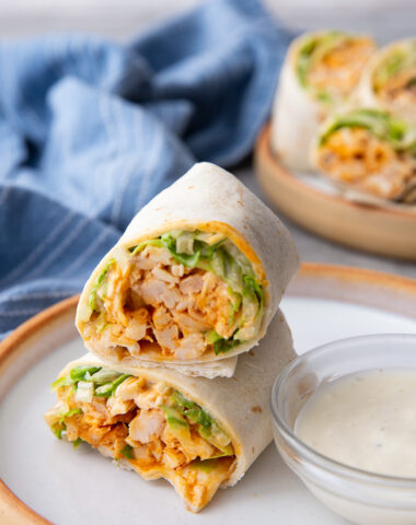 Spicy, creamy, and packed with fresh crunch, this Buffalo Chicken Wrap is an easy grab-and-go meal. Tender chicken, tangy buffalo sauce, ranch, and crisp veggies make it a quick, flavor-loaded lunch or dinner favorite.