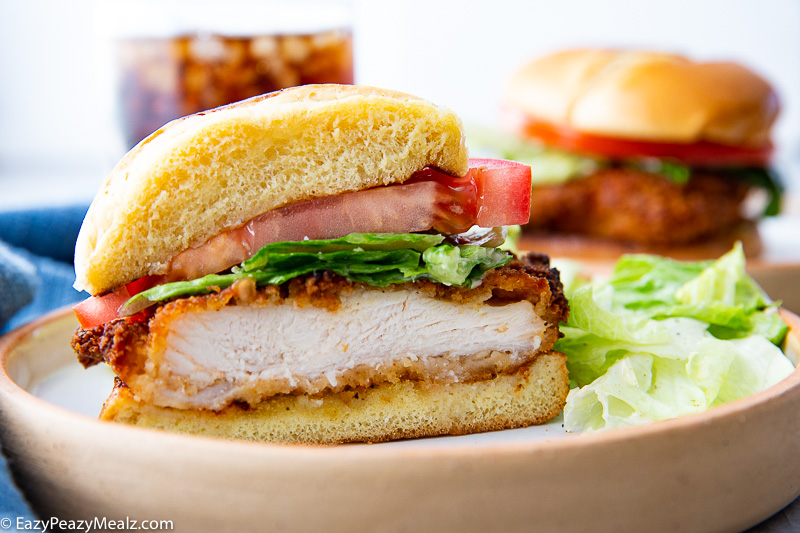 A caesar chicken sandwich.
