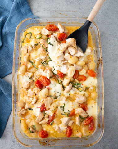 Chicken Gnocchi Bake, a delicious chicken bake.