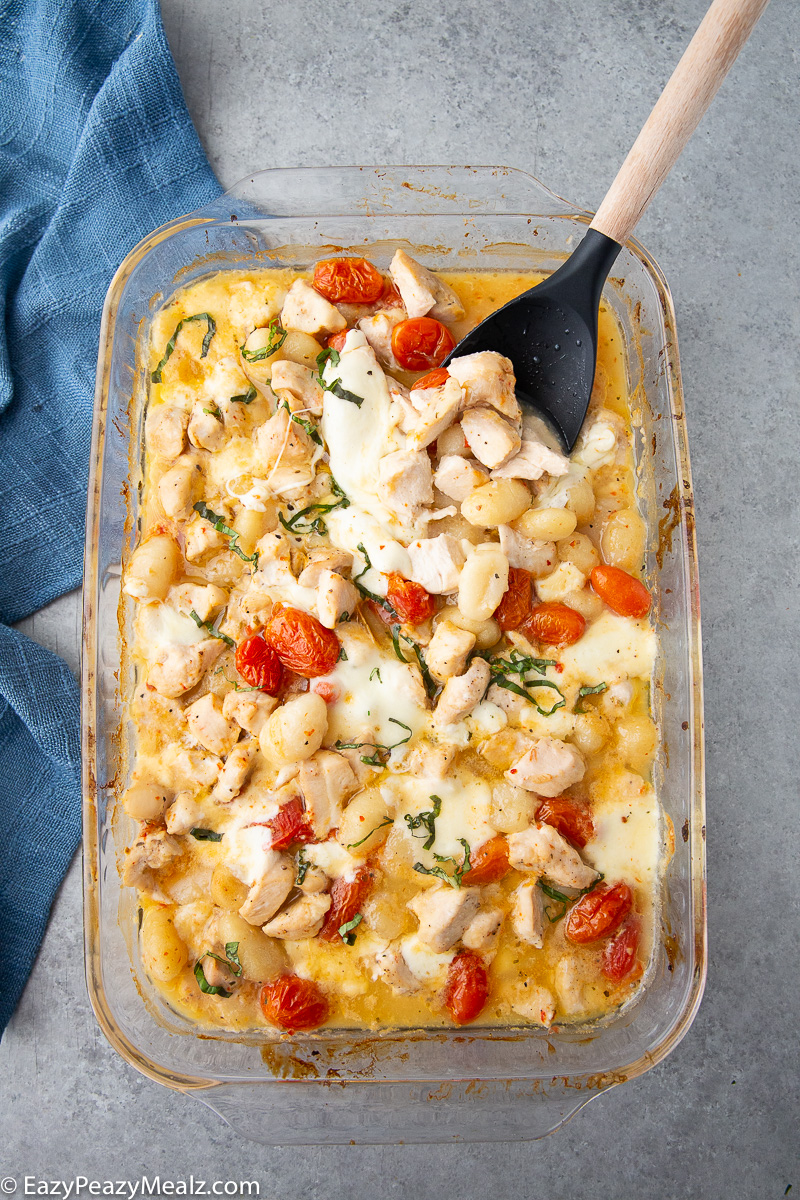 Chicken Gnocchi Bake, a delicious chicken bake.