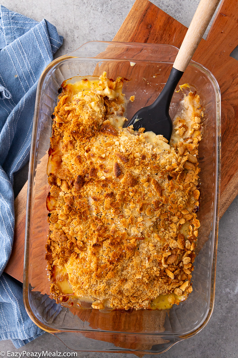 A pan of poppyseed chicken