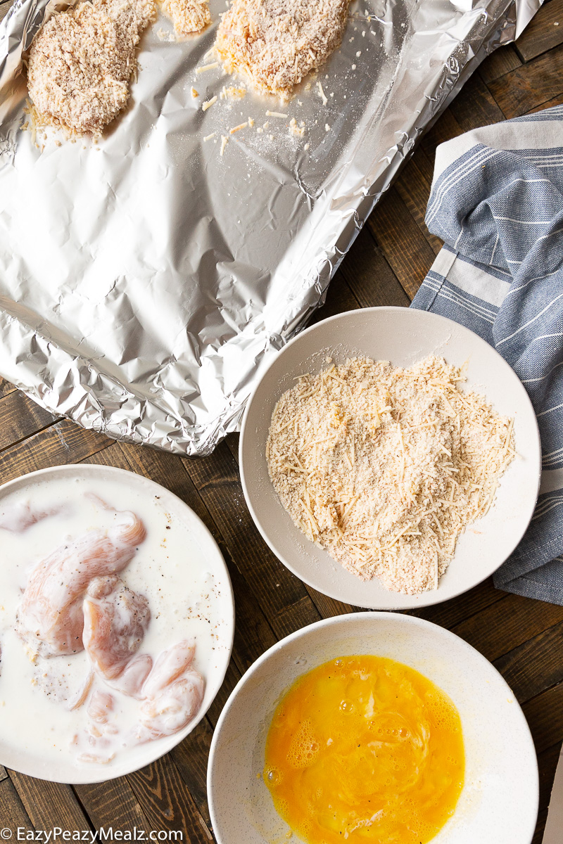 Making crispy baked hot honey chicken