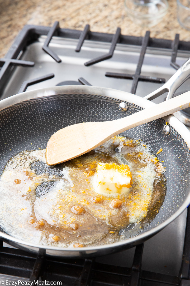 Making cranberry orange whipped goat cheese.
