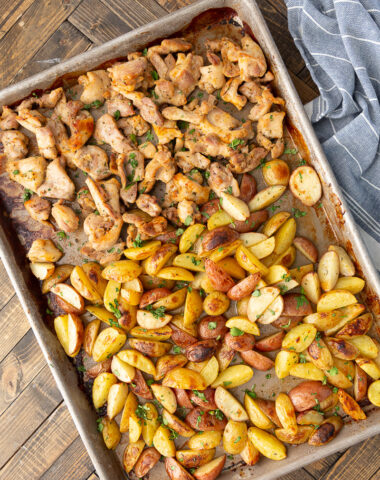 Sheet pan ranch chicken and potatoes