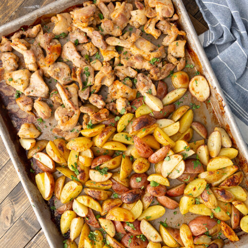 Sheet pan ranch chicken and potatoes