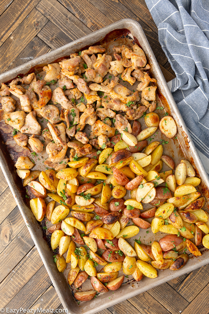 Sheet pan ranch chicken and potatoes
