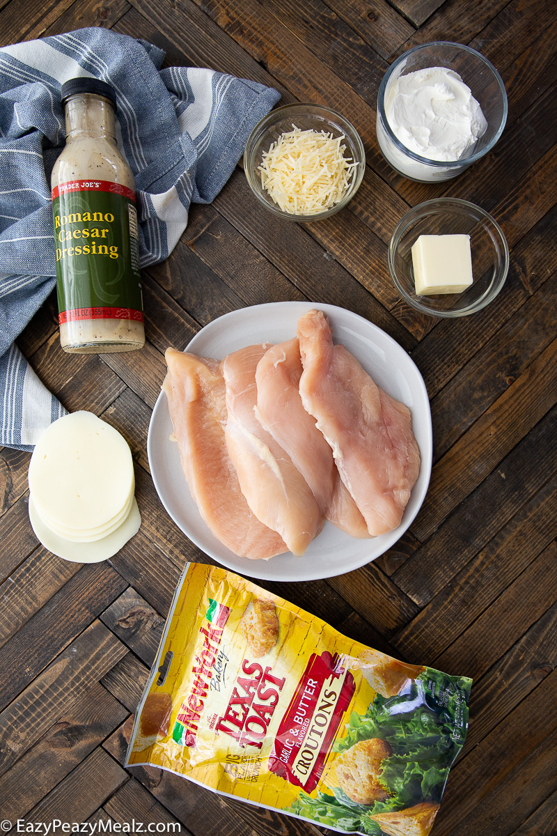 How to make caesar chicken bake.