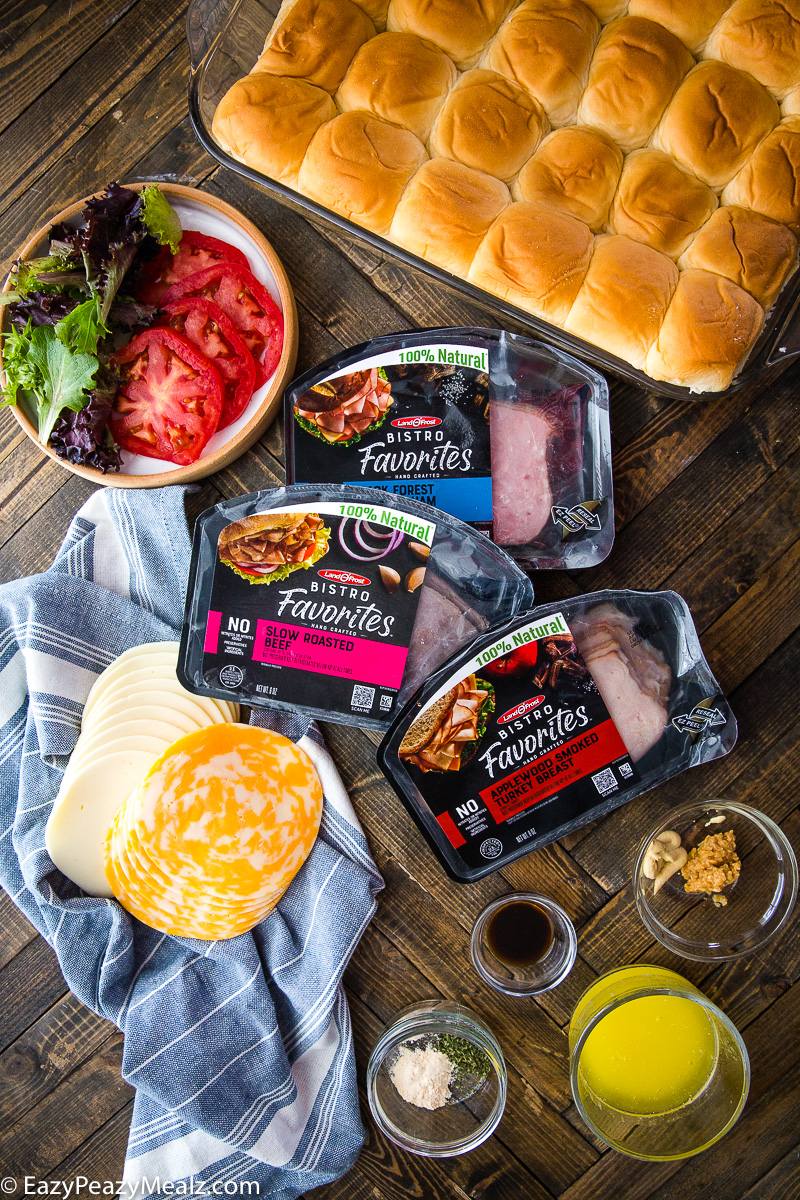 What you need to make these club sandwich sliders