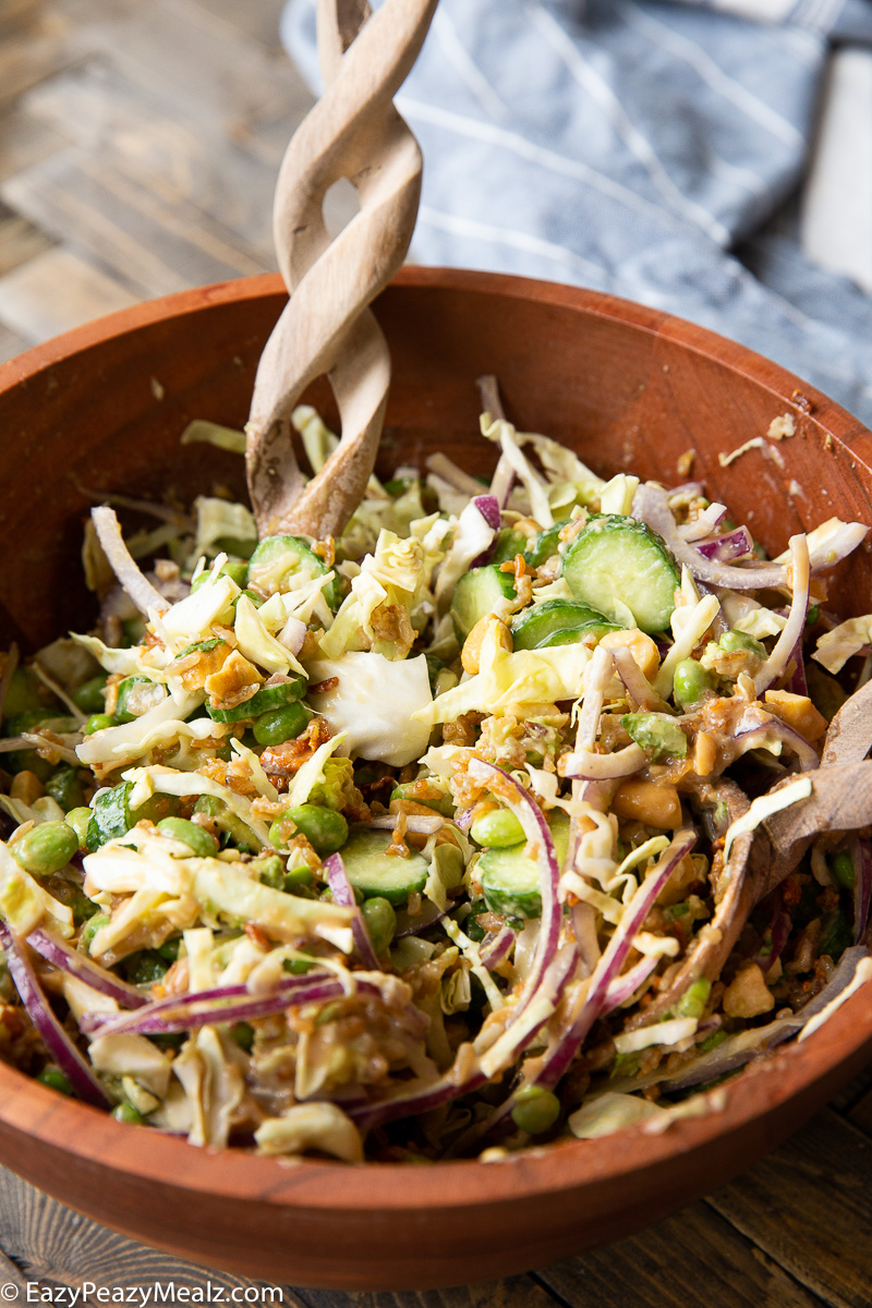 A crispy rice crunch salad. 