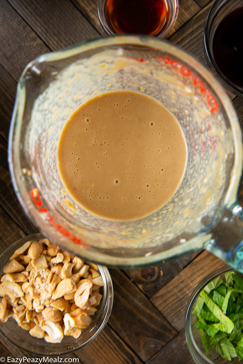 Tahini dressing that is totally delicious. 