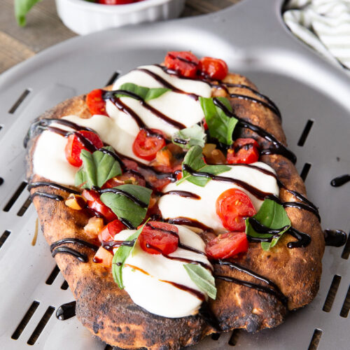 A caprese flatbread, with so much flavor and very little work to make