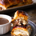Slow cooker french dip sliders