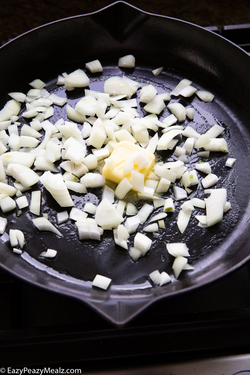 Sauteeing onions for sloppy joes made in the slow cooker