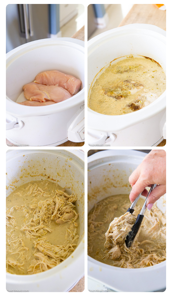 How to make slow cooker salsa verde queso chicken