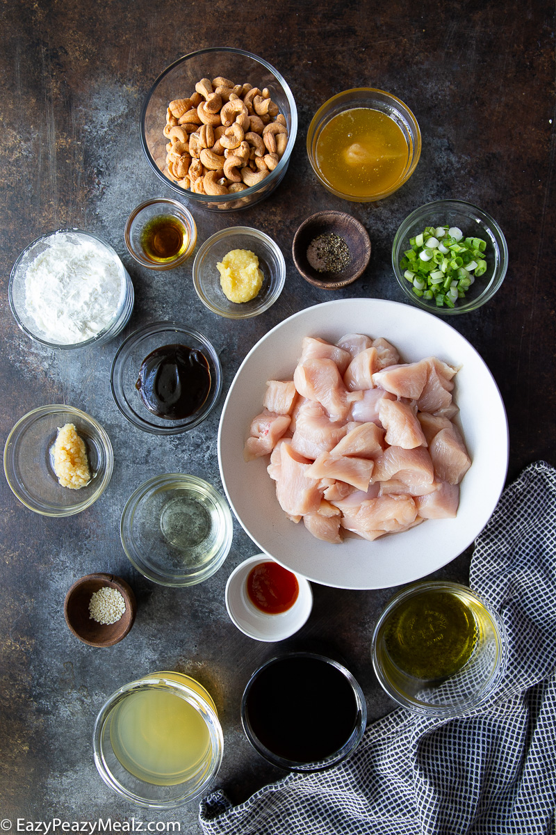 What you need to make crock pot cashew chicken